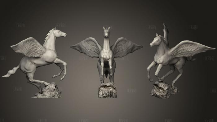 Supportless Pegasus stl model for CNC